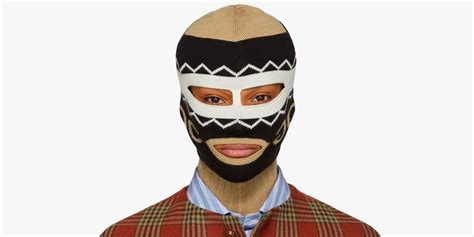 gucci knitted logo balaclava face mask|gucci black jumper.